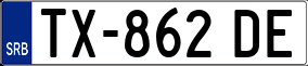 Trailer License Plate